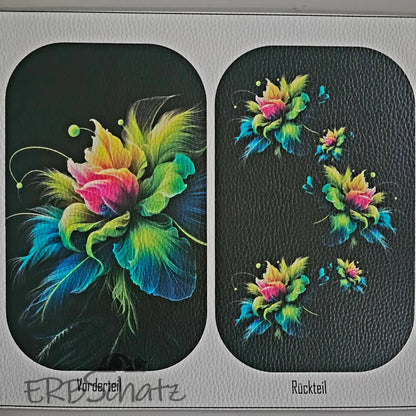 Easy Peasy Panelset Smartphone Bag 25 x 70cm - Neon Flowers