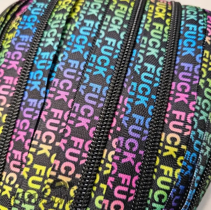 Endlosreißverschlüsse bedruckt F.CK Designs - Gr.5