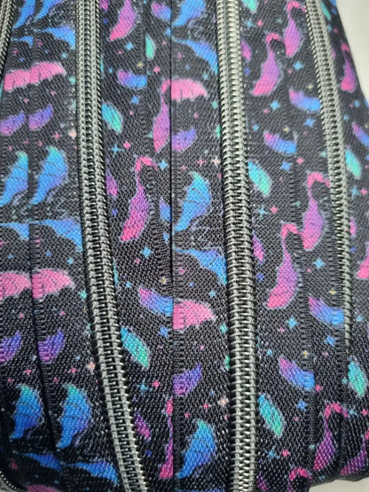 Endlosreißverschlüsse bedruckt Tier- und Blüten- Designs