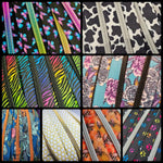 Endlosreißverschlüsse bedruckt Tier- und Blüten- Designs