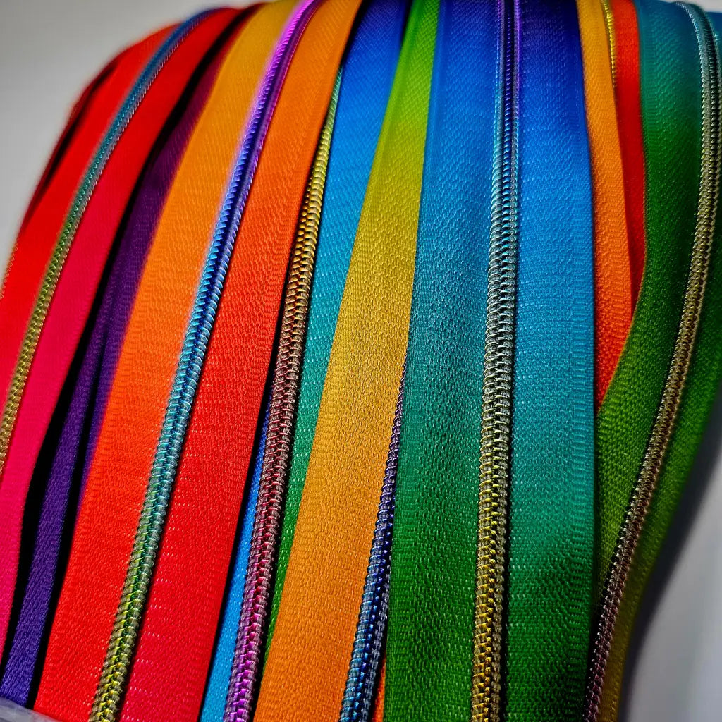 Endlosreißverschlüsse bedruckt verschiedene Designs (Gr. 3)