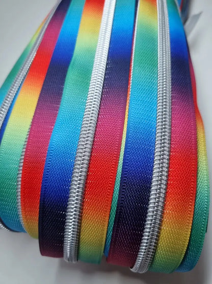 Endlosreißverschlüsse bedruckt verschiedene Designs - Gr.5