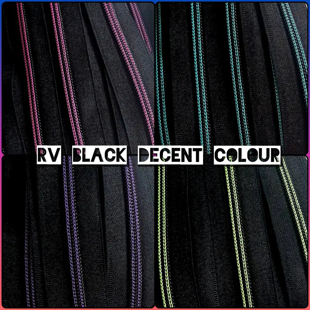 Endlosreißverschlüsse Black Decent Colours - Gr.5