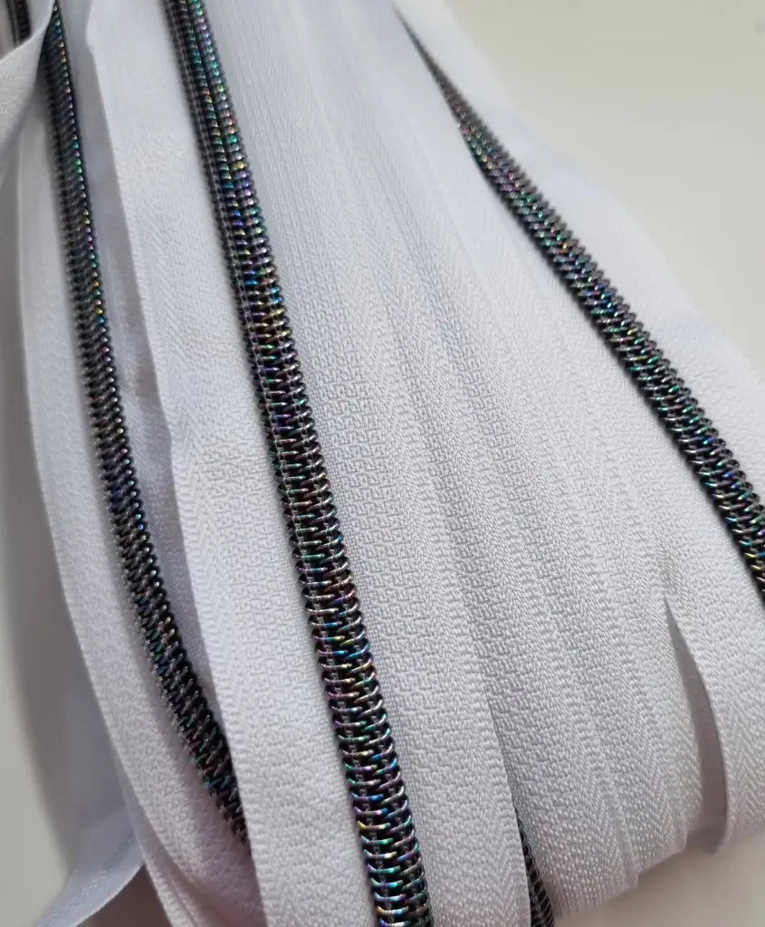 Endlosreißverschlüsse Black Star Rainbow - Gr.5