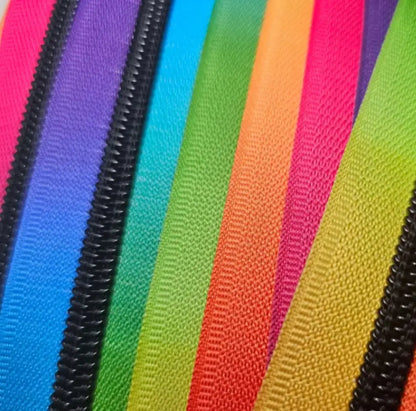 Endlosreißverschlüsse Colour - Black Matt - Gr.5