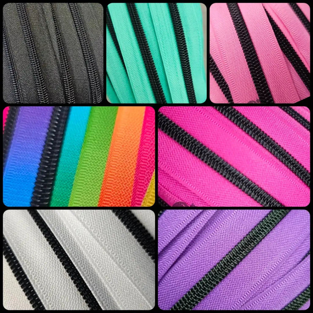 Endlosreißverschlüsse Colour - Black Matt - Gr.5