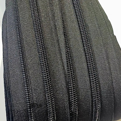 Endlosreißverschlüsse Colour - Black Matt - Schwarz Black