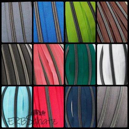 Endlosreißverschlüsse Gun Metal