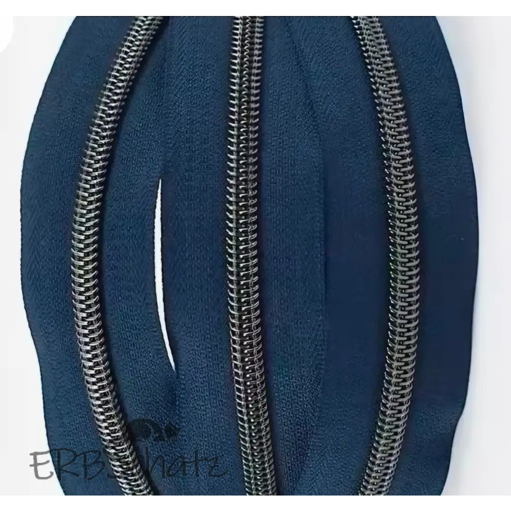 Endlosreißverschlüsse Gun Metal - Dunkelblau