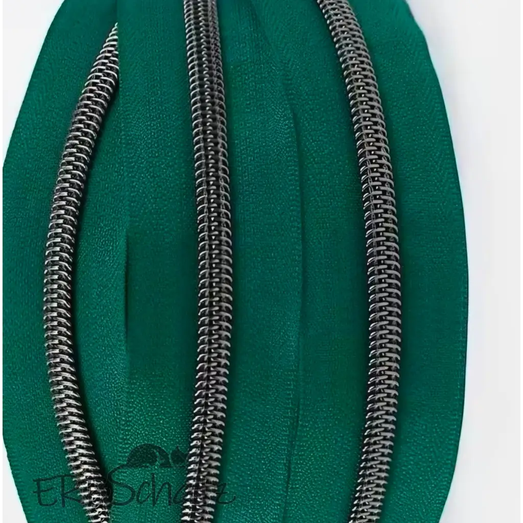 Endlosreißverschlüsse Gun Metal - Dunkelgrün