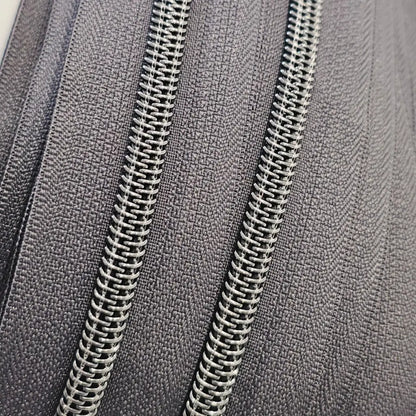 Endlosreißverschlüsse Gun Metal - Gr.5