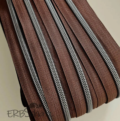Endlosreißverschlüsse Gun Metal - Gr.5