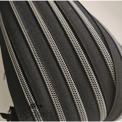 Endlosreißverschlüsse Gun Metal - Schwarz