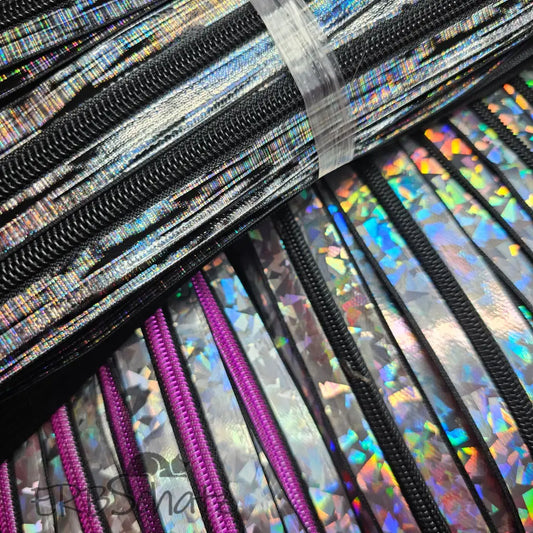 Endlosreißverschlüsse Holografisch - Gr.5