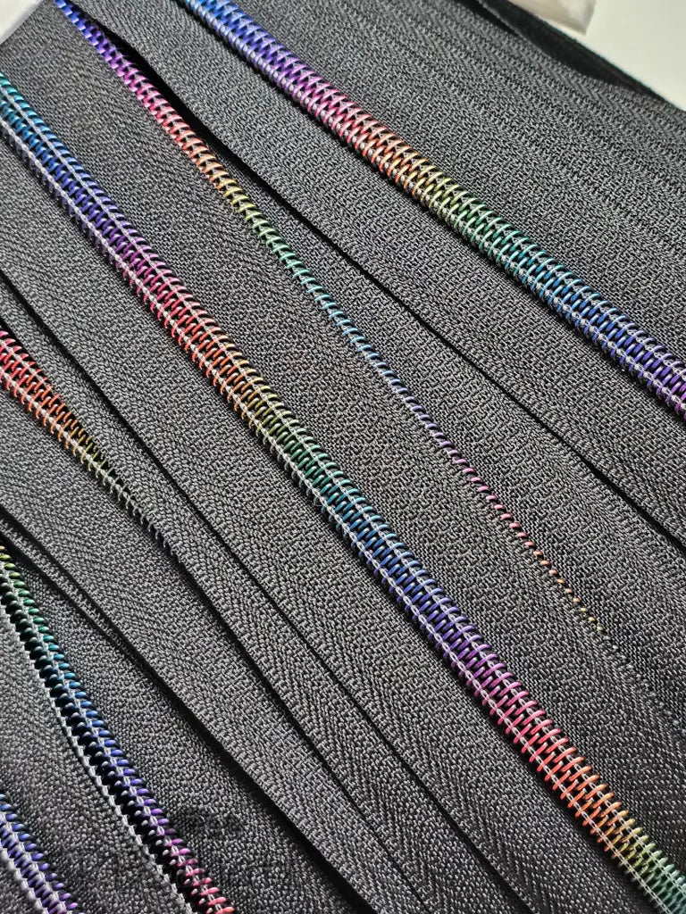 Endlosreißverschlüsse matt Rainbow - Gr.5