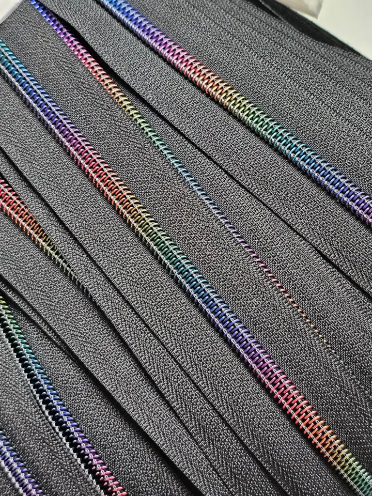 Endlosreißverschlüsse matt Rainbow - Gr.5