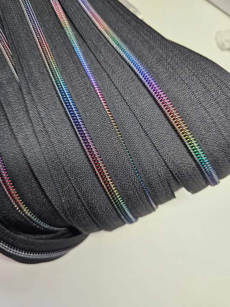Endlosreißverschlüsse matt Rainbow - Gr.5