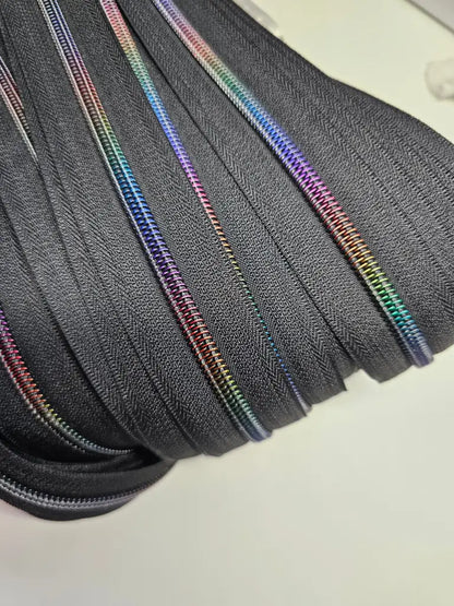 Endlosreißverschlüsse matt Rainbow - Gr.5
