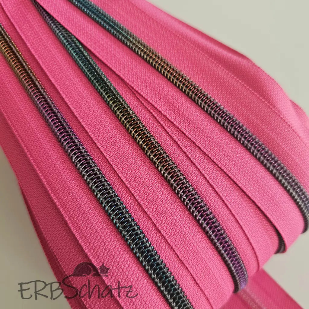 Endlosreißverschlüsse matt Rainbow - Pink matt Rainbow