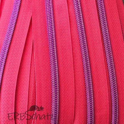 Endlosreißverschlüsse Metallic Colours Bunt - Gr.5