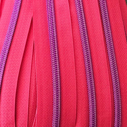 Endlosreißverschlüsse Metallic Colours Bunt - Gr.5