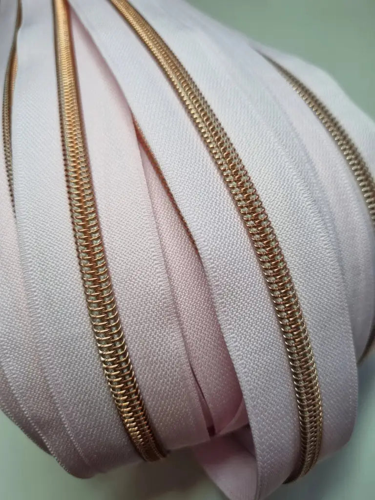 Endlosreißverschlüsse Rosegold - Gr.5