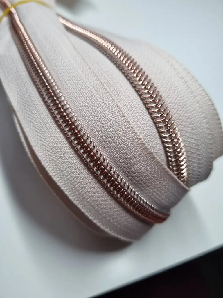 Endlosreißverschlüsse Rosegold - Gr.5