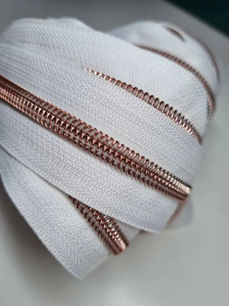 Endlosreißverschlüsse Rosegold - Gr.5
