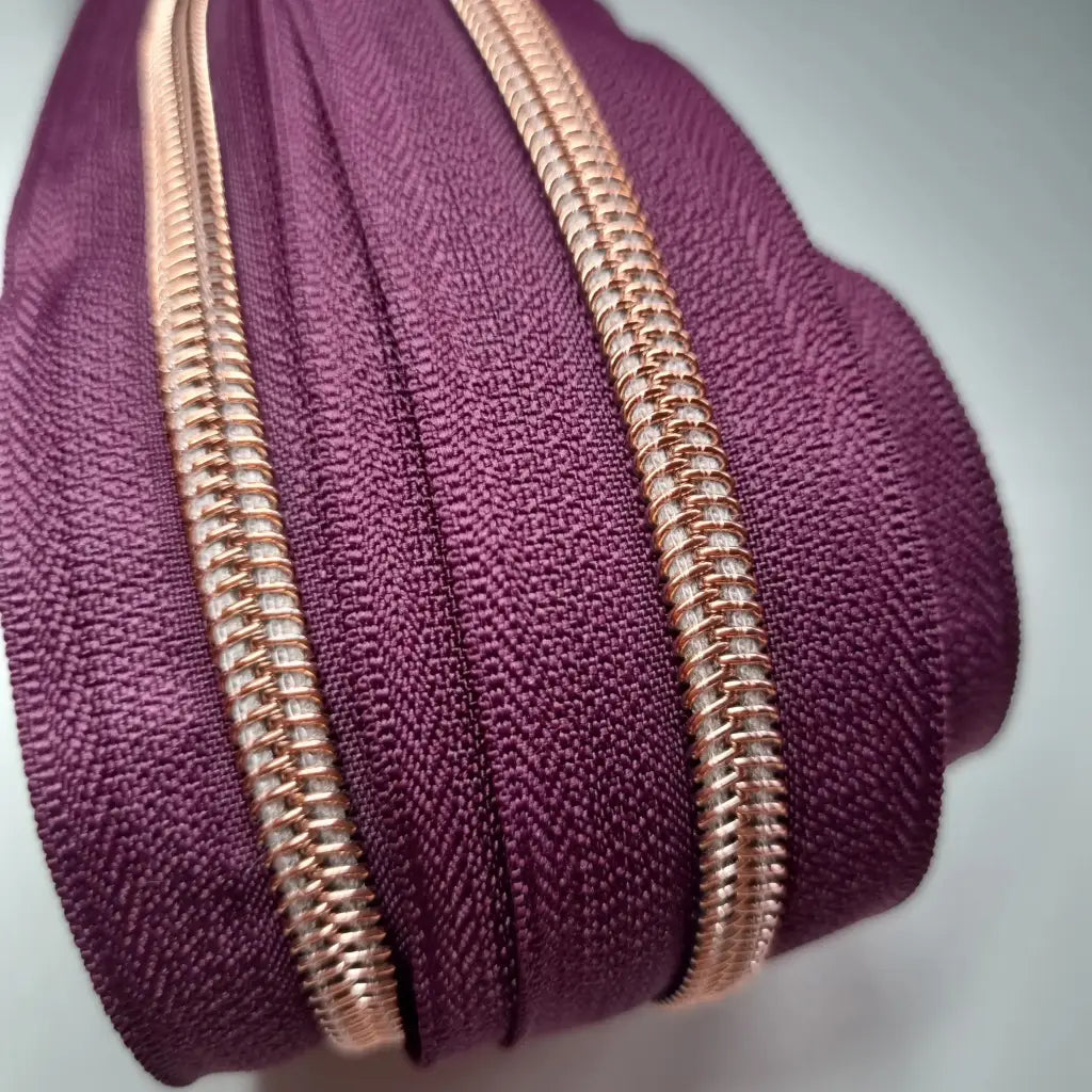 Endlosreißverschlüsse Rosegold - Gr.5
