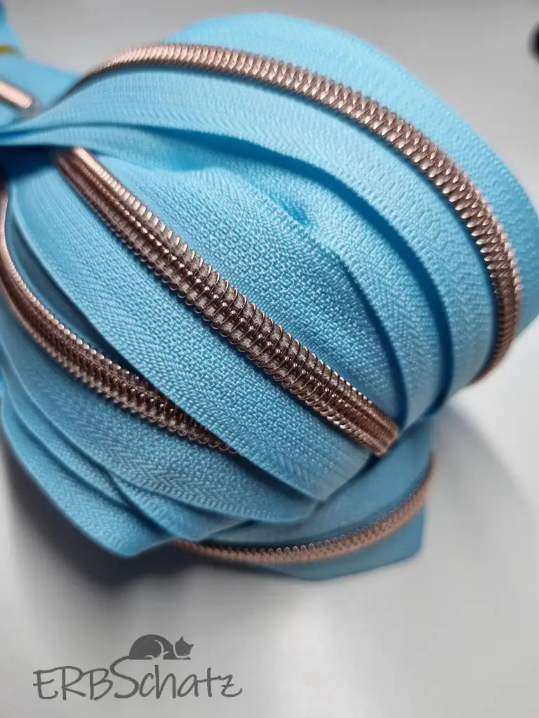 Endlosreißverschlüsse Rosegold - Gr.5