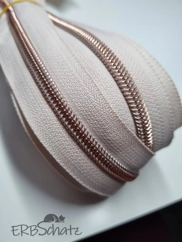 Endlosreißverschlüsse Rosegold - Gr.5