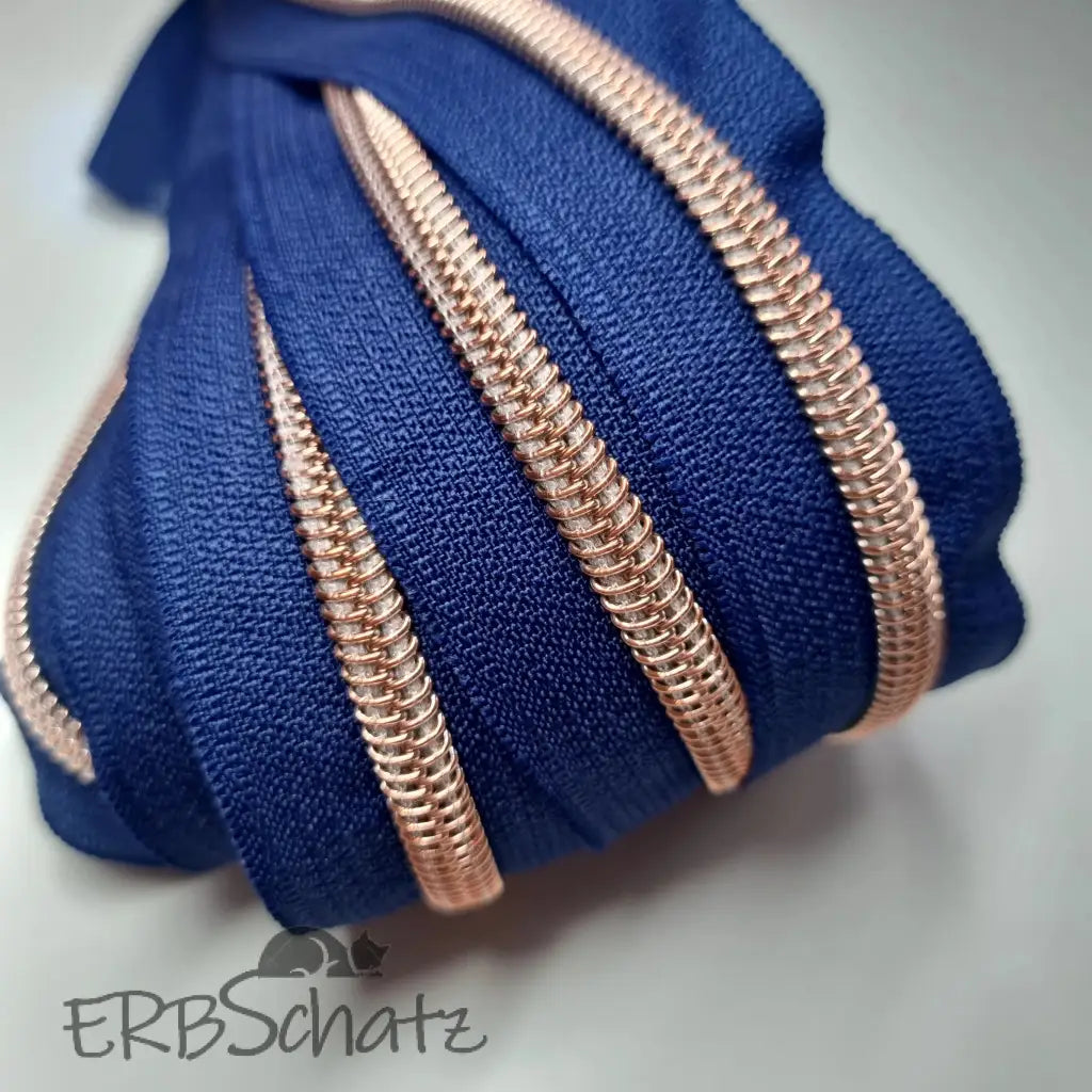 Endlosreißverschlüsse Rosegold - Gr.5