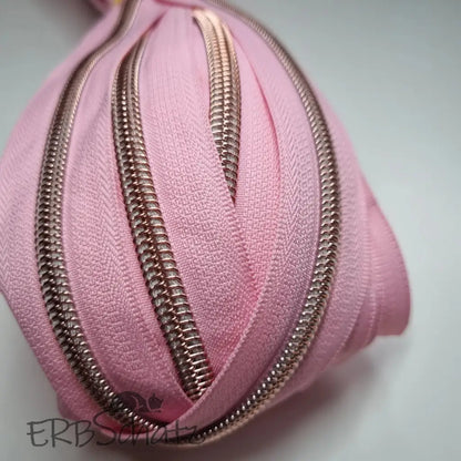 Endlosreißverschlüsse Rosegold - Gr.5