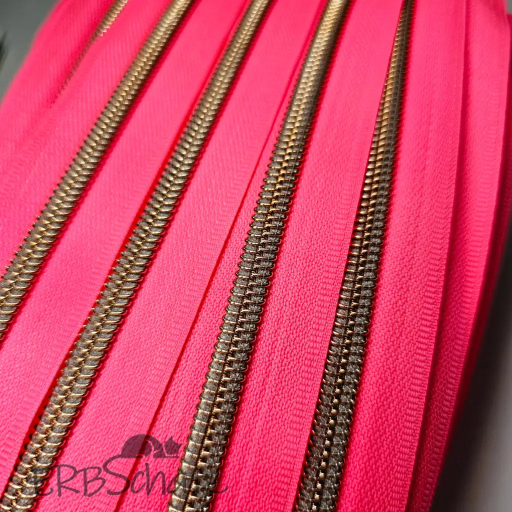 Endlosreißverschlüsse Rosegold - Gr.5