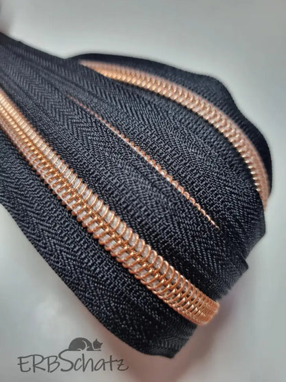 Endlosreißverschlüsse Rosegold - Gr.5