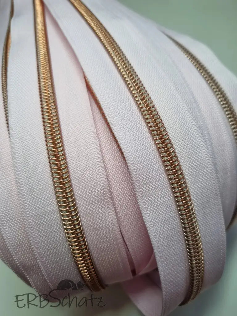 Endlosreißverschlüsse Rosegold - Gr.5