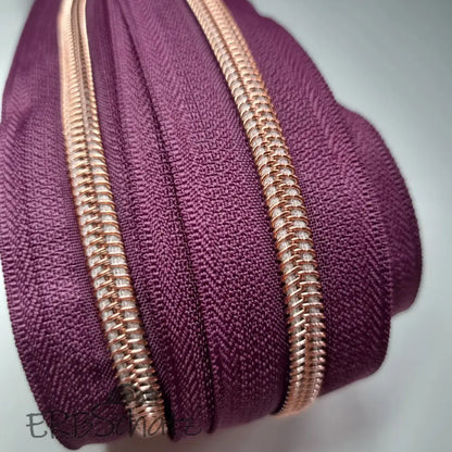 Endlosreißverschlüsse Rosegold - Gr.5
