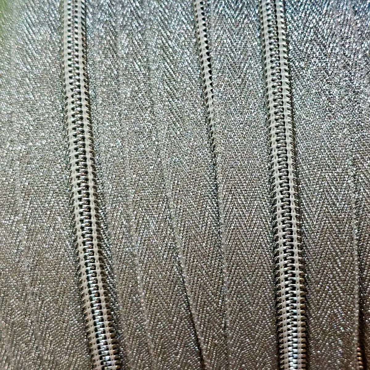 Endlosreißverschlüsse Shiny Lurex Gold / Silber - Gr.5