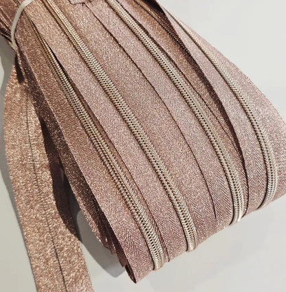Endlosreißverschlüsse Shiny Lurex - Gr.5