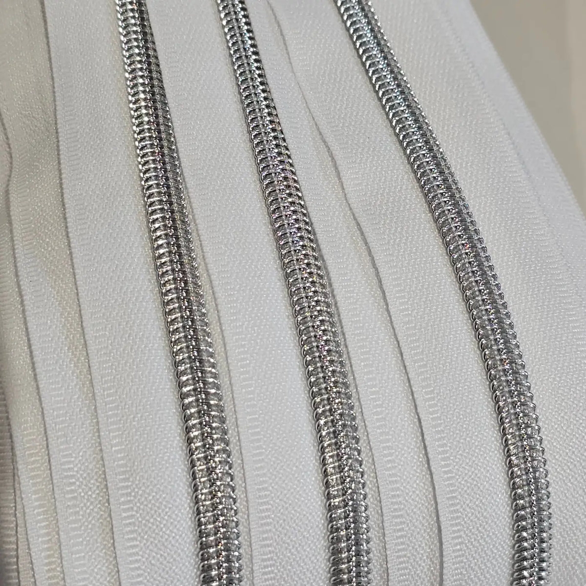Endlosreißverschlüsse Silber - Gr.5