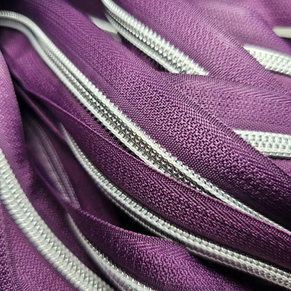Endlosreißverschlüsse Silber - Gr.5