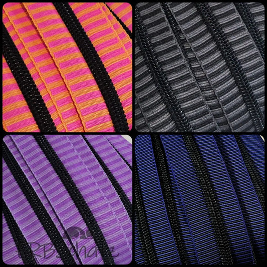 Endlosreißverschlüsse Stripes (Schwarze Raupe) - Gr.5