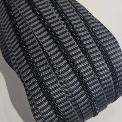 Endlosreißverschlüsse Stripes (Schwarze Raupe) - Gr.5