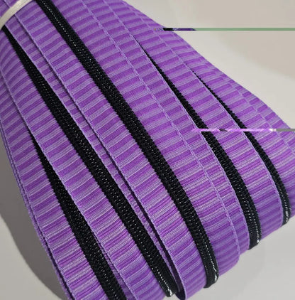 Endlosreißverschlüsse Stripes (Schwarze Raupe) - Gr.5