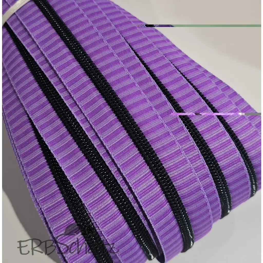 Endlosreißverschlüsse Stripes (Schwarze Raupe)