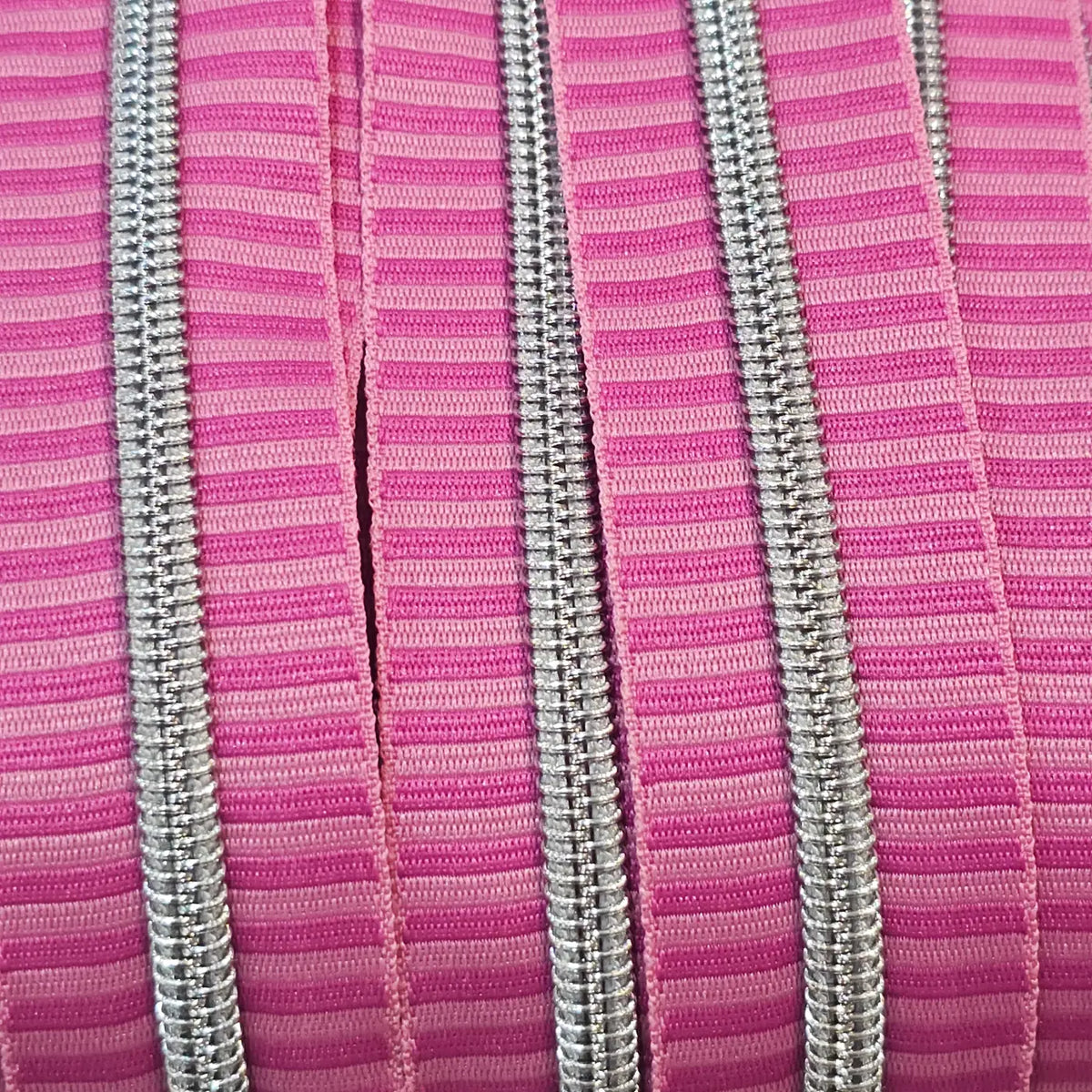 Endlosreißverschlüsse Stripes (Silberne Raupe) - Gr.5