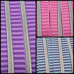 Endlosreißverschlüsse Stripes (Silberne Raupe) - Gr.5