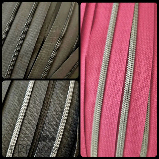 Endlosreißverschlüsse Unifarben (Gr. 3)