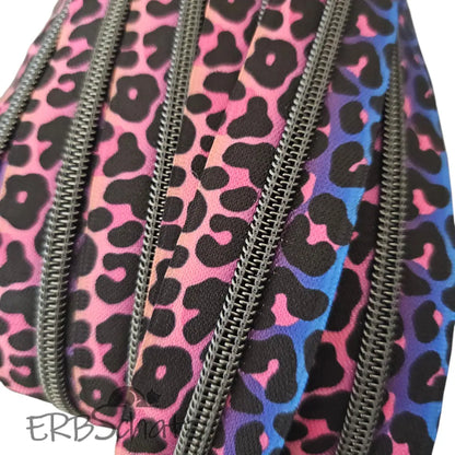 Endlosreißverschluss bedruckt Leo Designs - Leo RosyBlue