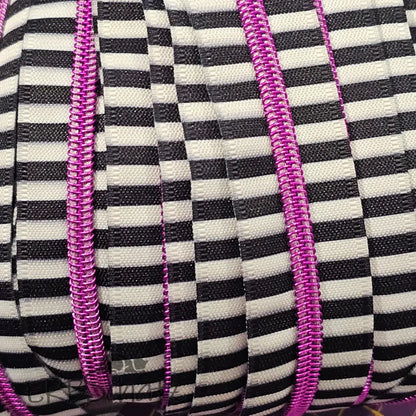 Endlosreißverschluss bedruckt Stripe Designs - Gr.5